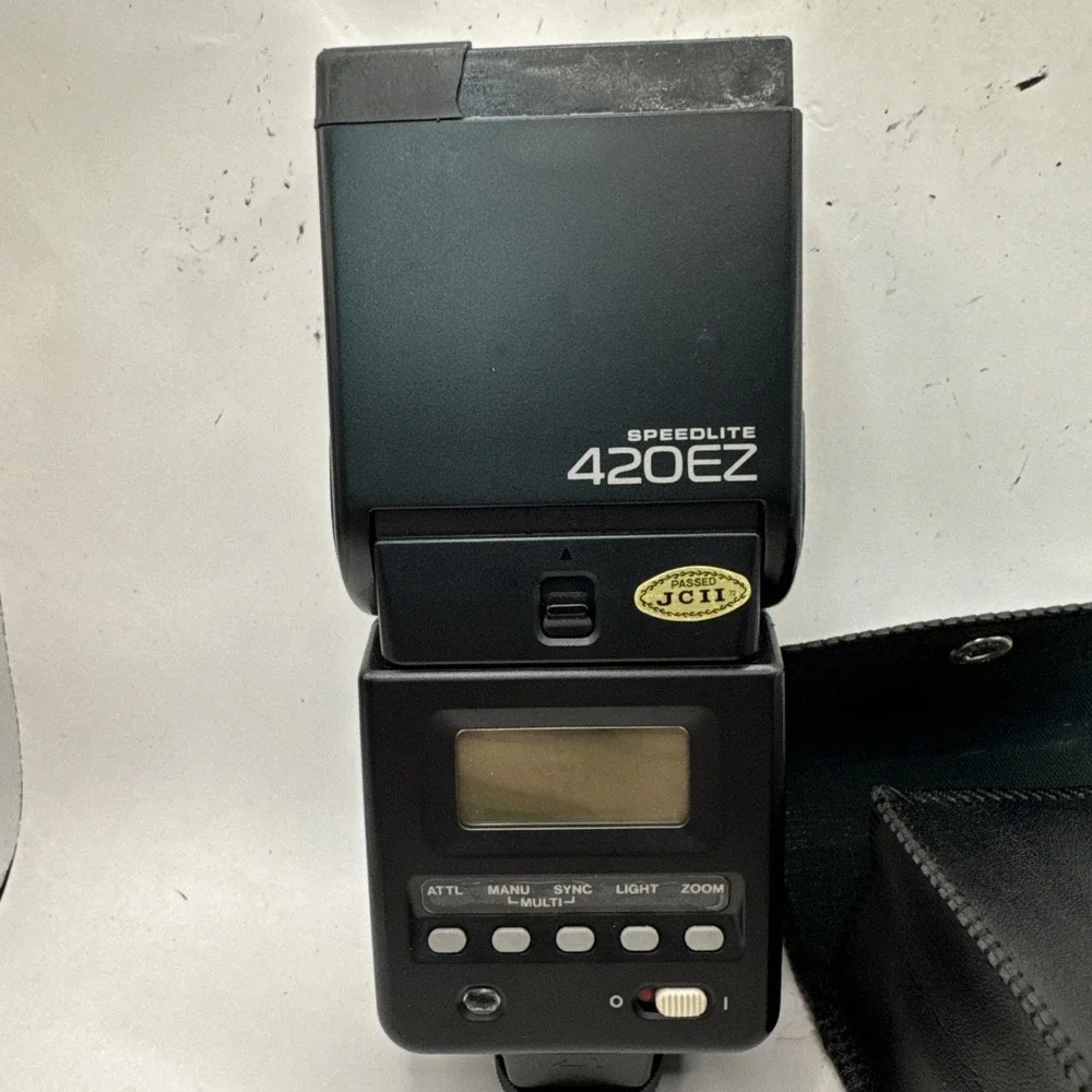 Canon Speedlite 420EZ Flash Unit Shoe Mount Camera‎ Flash TESTED!